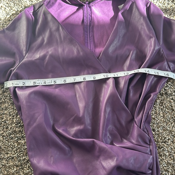 Akira Deep Purple PU Dress size M - Picture 8 of 10